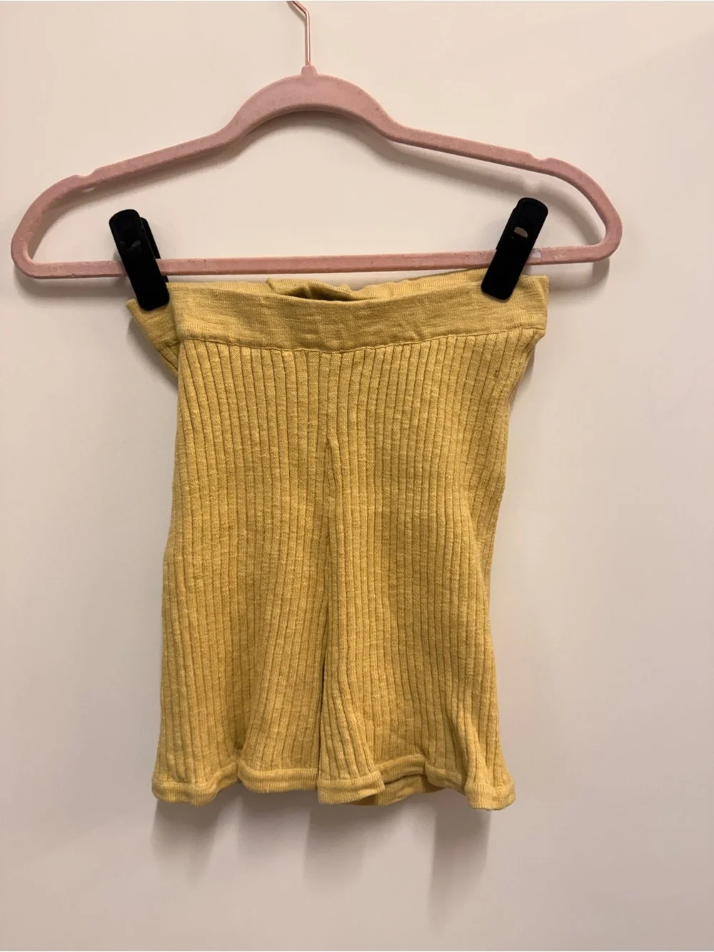 Free People Ribbed Set in Yellow